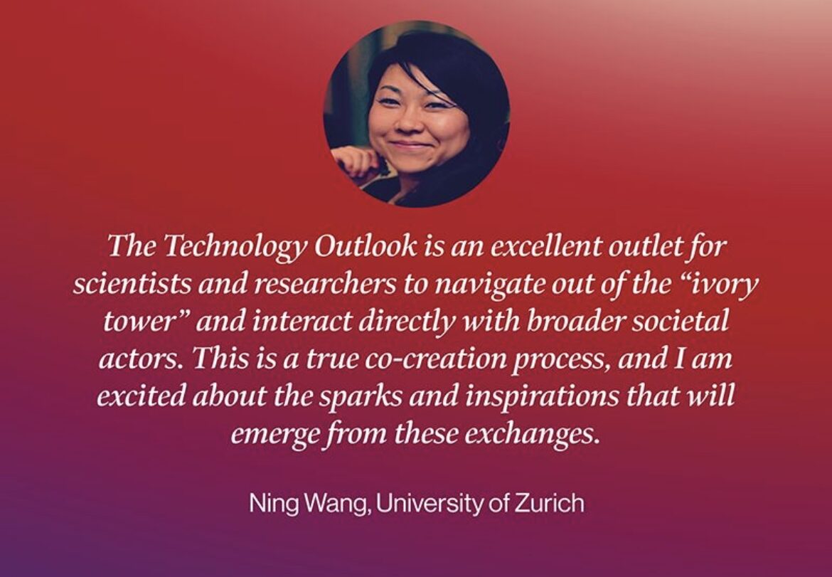 Dr. Ning Wang, Lead of The BRIDGE Lab, serves as one of the 36 Ambassadors of the «Technology Outlook»